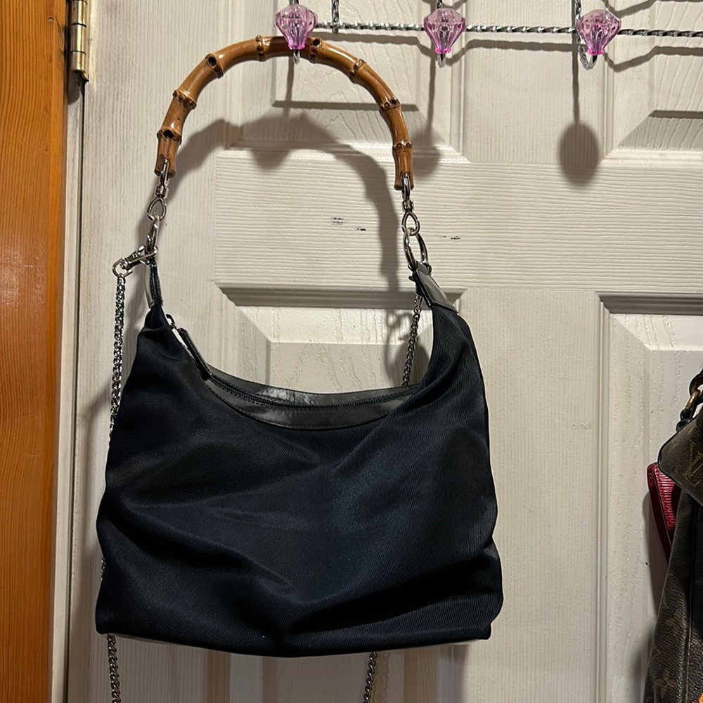 GUCCI  VINTAGE Navy Sholder/crossbody’s bag made out of nylon.